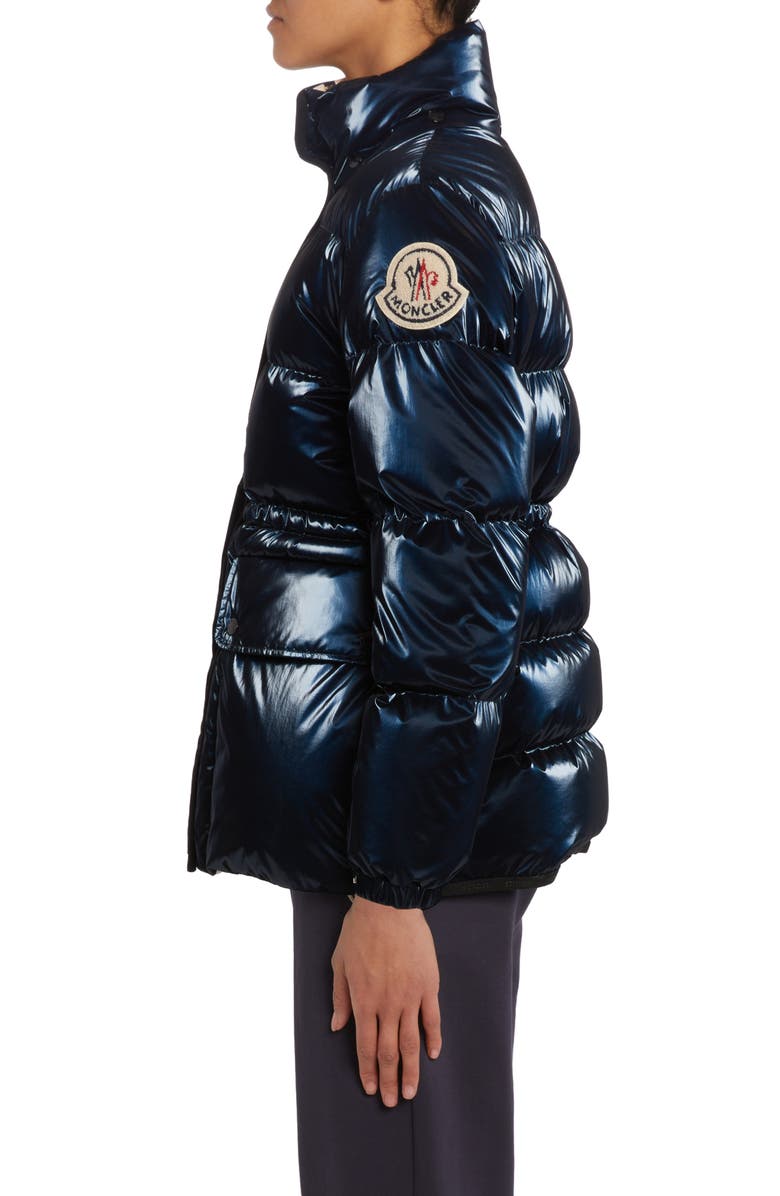 Moncler Herault Quilted Down Jacket, Alternate, color, Blue Navy