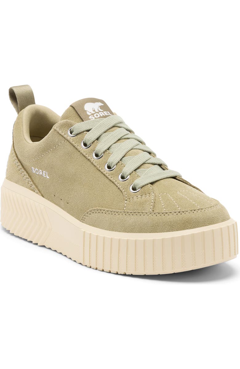 SOREL Ona Ave Waterproof Low Top Sneaker, Main, color, Dusty Twill/ Chalk