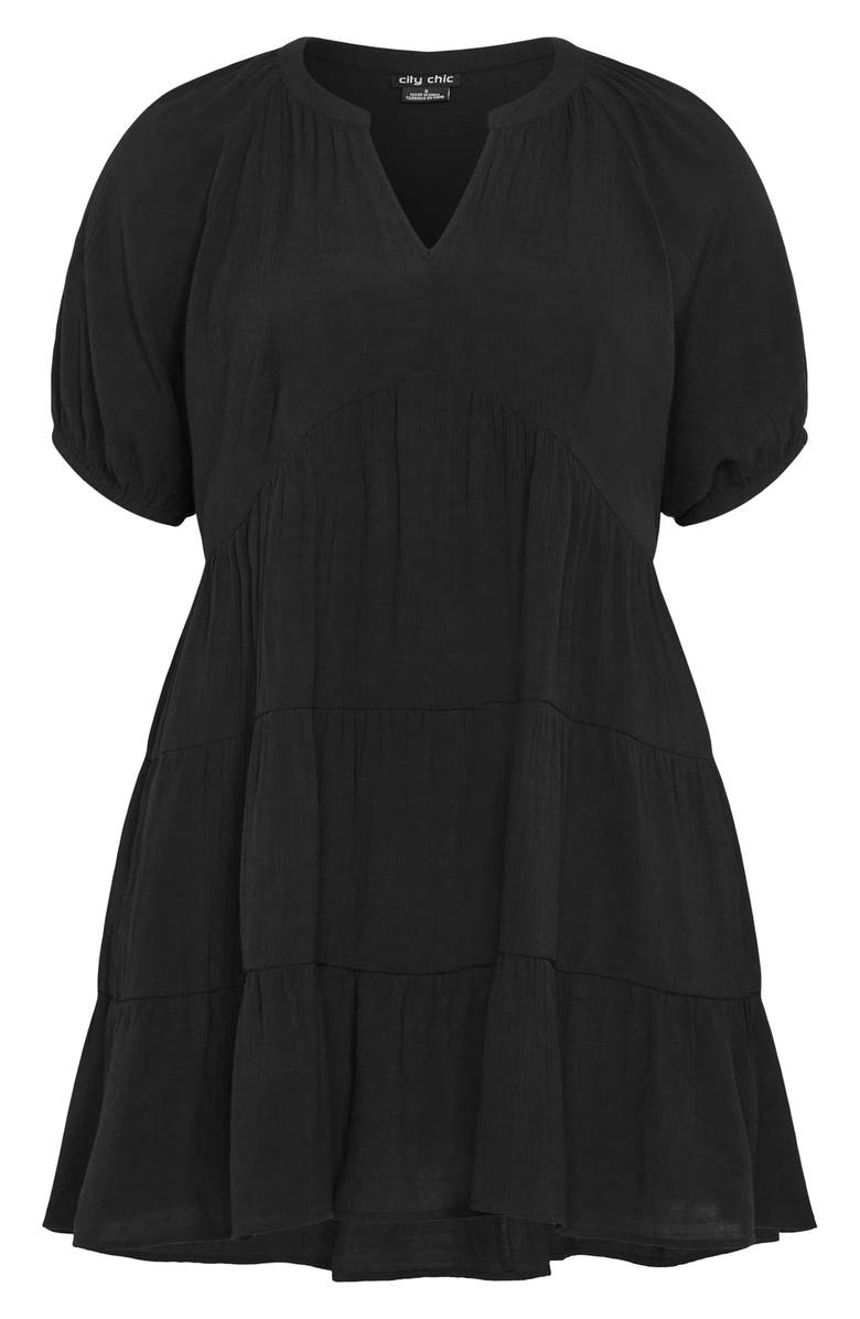 City Chic Kara Tiered Minidress, Alternate, color,