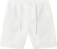 MANGO Cotton & Linen Bermuda Shorts