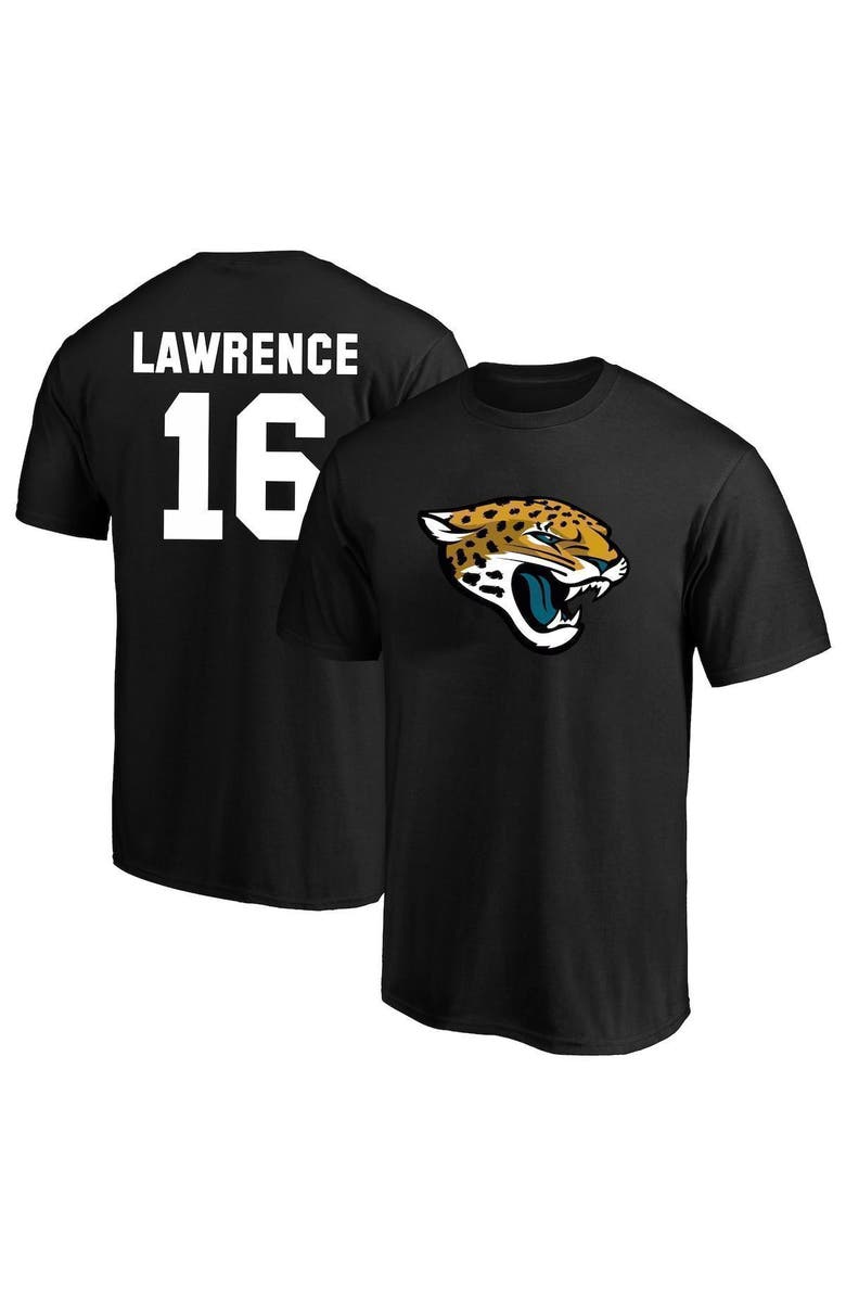 FANATICS Men's Fanatics Branded Trevor Lawrence Black Jacksonville Jaguars Big & Tall Player Name & Number T-Shirt, Main, color, 
