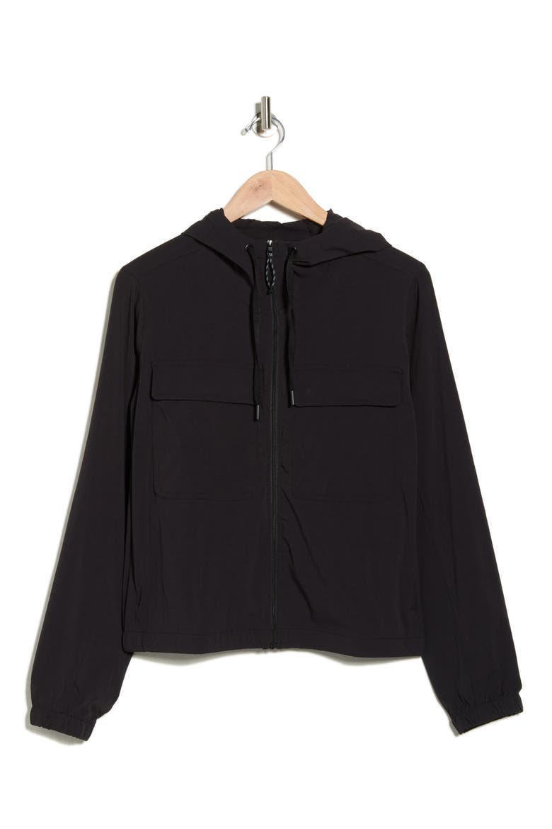 Trekki Vibrant Move Hooded Jacket, Alternate, color, BLACK