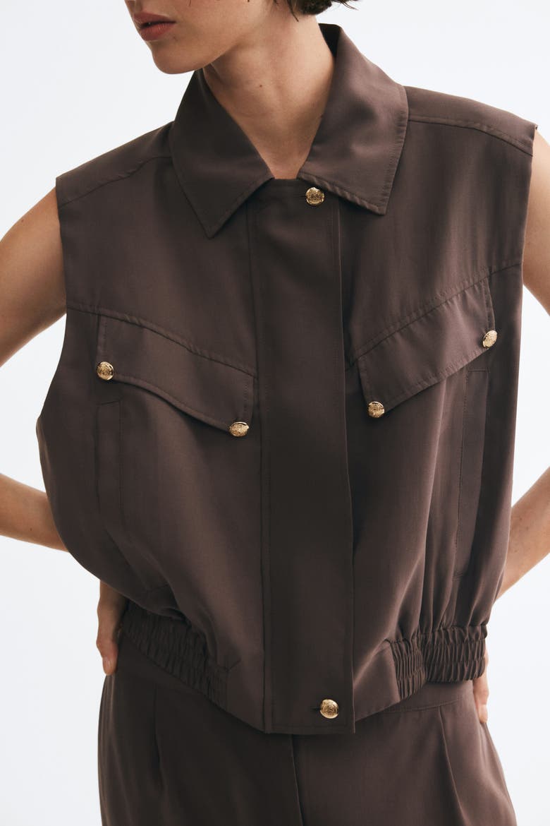 Modal-Blend Vest, Alternate, color, Dark brown