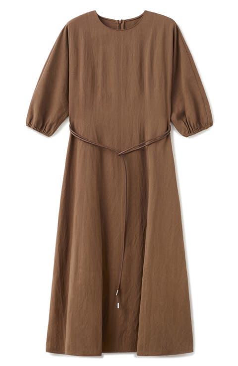 Belted Midi Dress