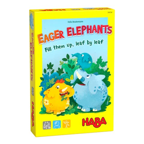 Eager Elephants - Beginner Tile Placement Game for Ages 4+