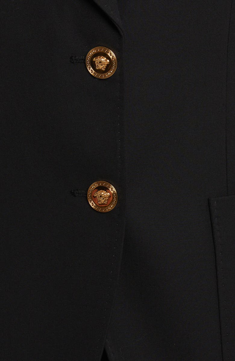 Versace Stretch Wool Blazer, Alternate, color, 