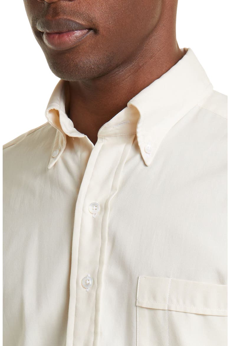 Oxford Cotton Button-Down Shirt, Alternate, color, NEUTRAL