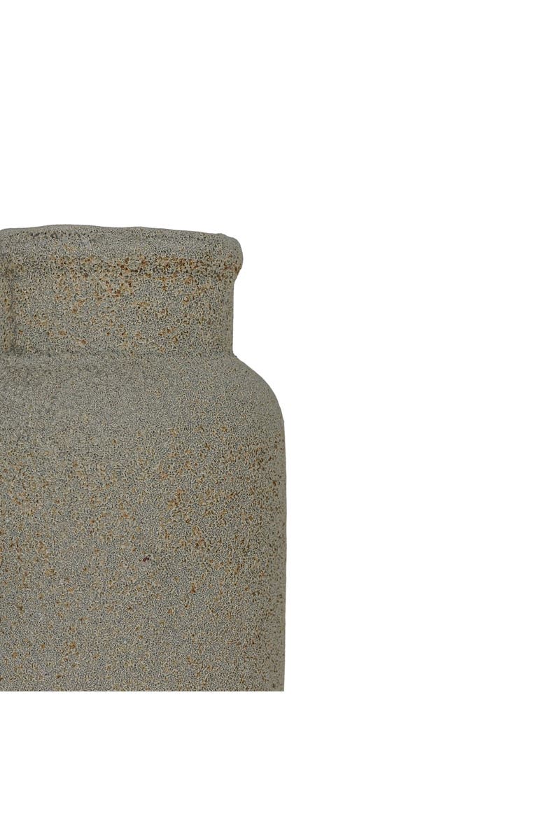 Foreside Home and Garden Distressed Gray Terracotta Bud Vase, Alternate, color, Gray