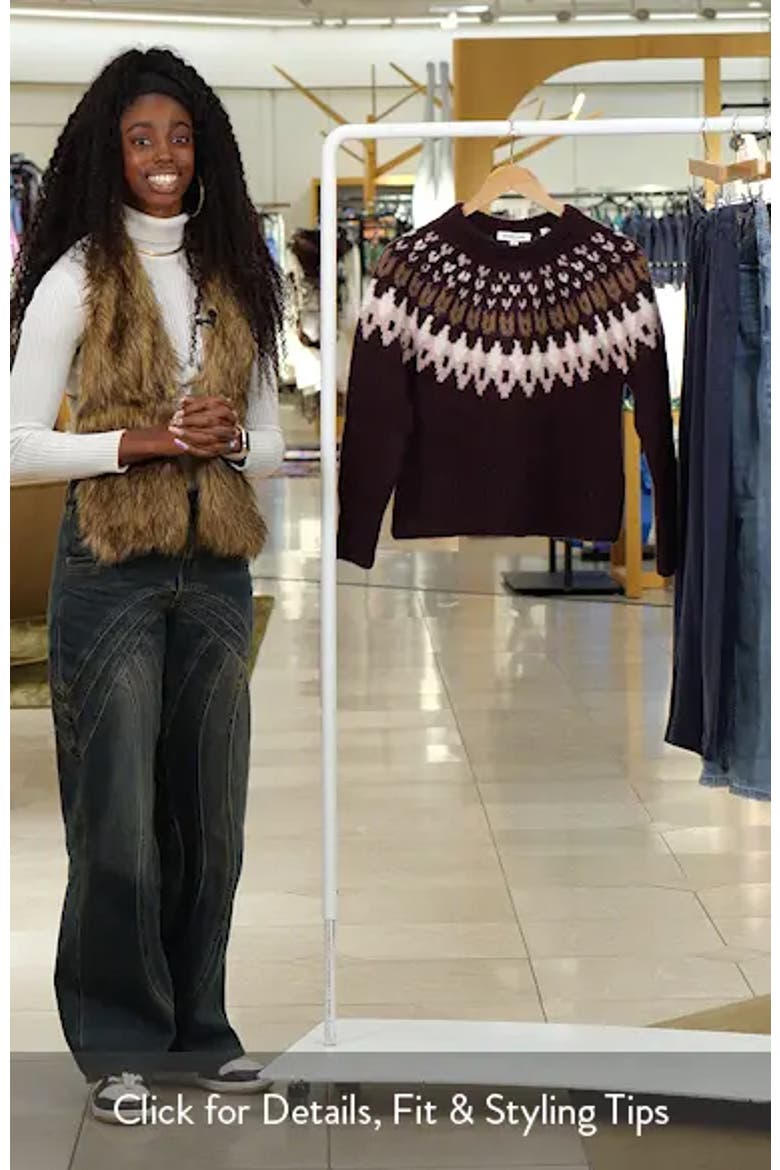 Anne Fair Isle Alpaca Blend Sweater video
