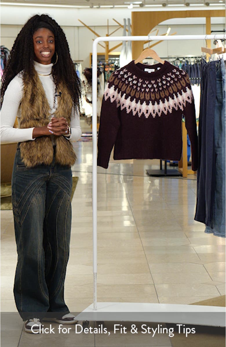 Anne Fair Isle Alpaca Blend Sweater, sales video thumbnail