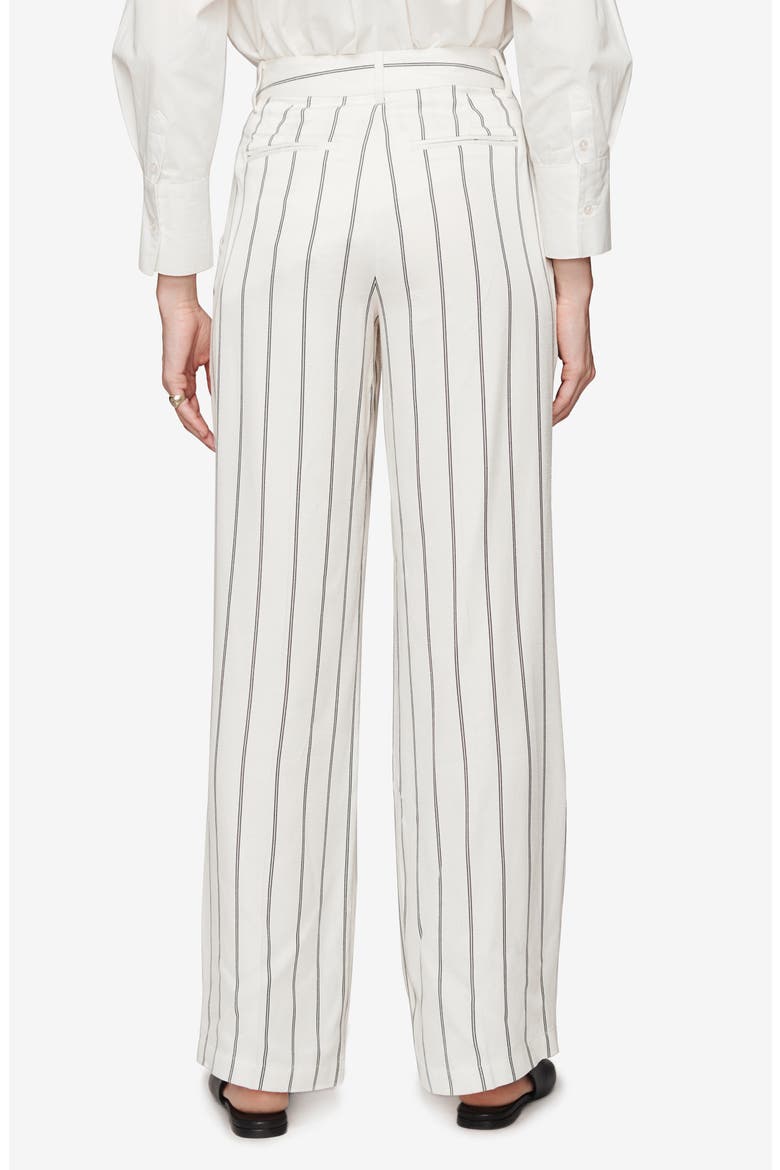 Ryan Stripe Trousers, Alternate, color, CREAM AND BLACK