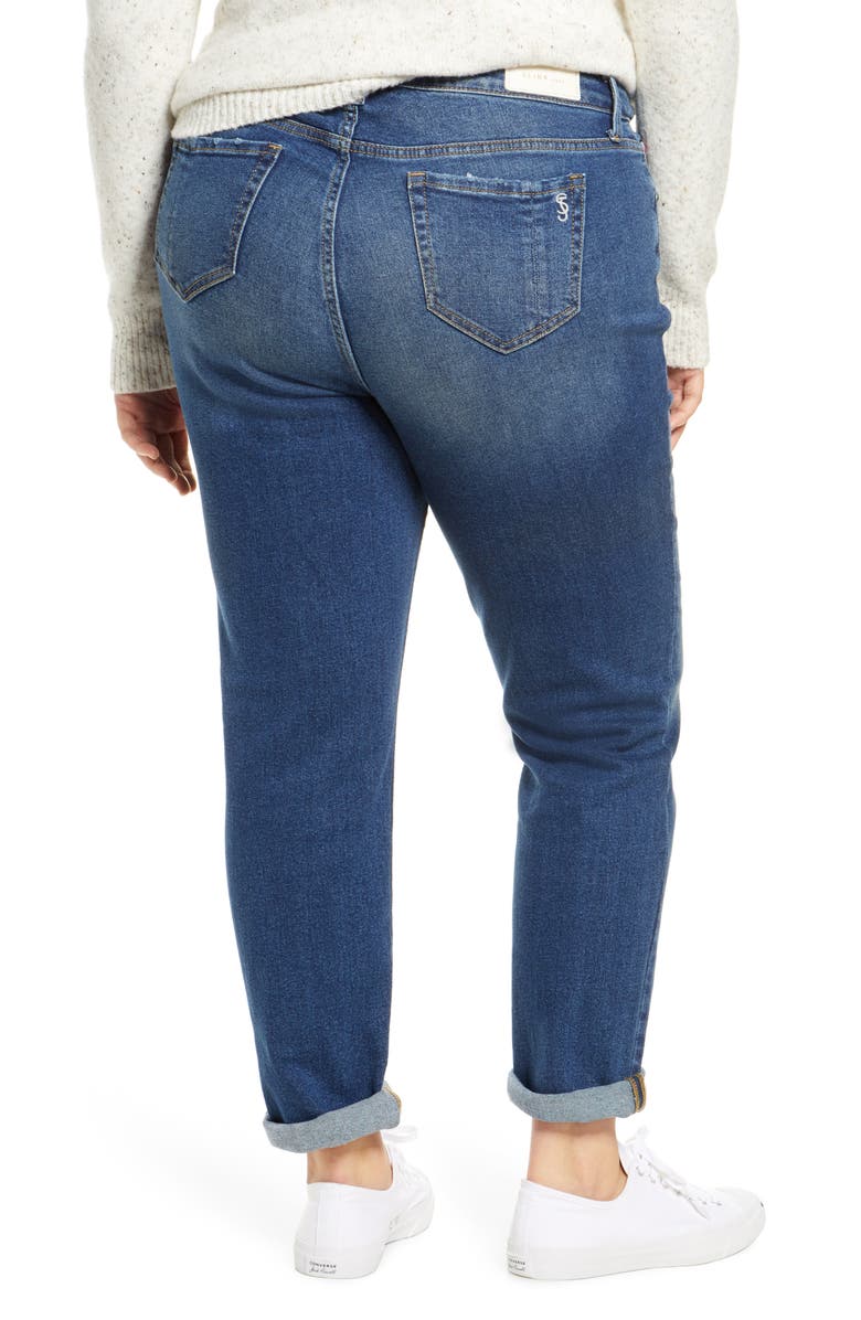 SLINK Jeans High Waist Boyfriend Jeans, Alternate, color,