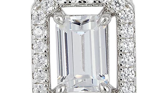 Savvy Cie Jewels Mixed Cut Cubic Zirconia Y-necklace In Metallic