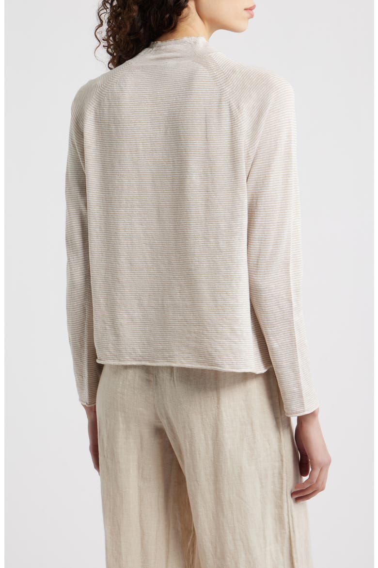 Organic Linen & Organic Cotton Cardigan, Alternate, color, UNDYED NATURAL