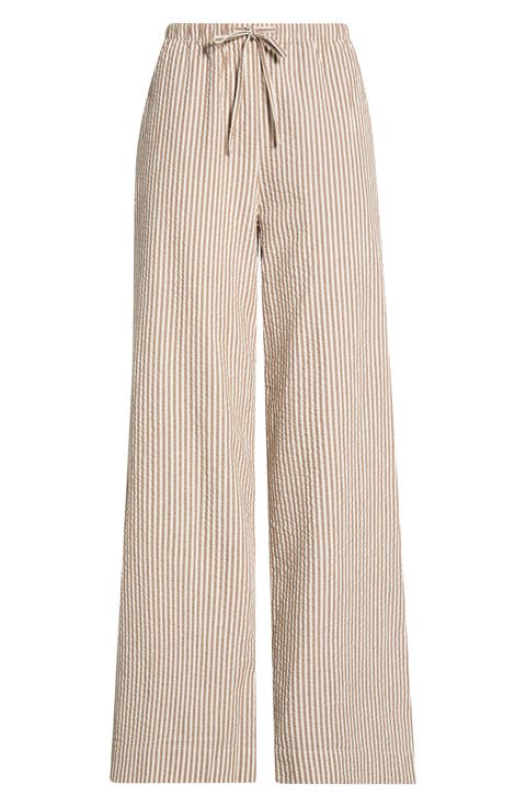 Josie Stripe Seersucker Drawstring Pants
