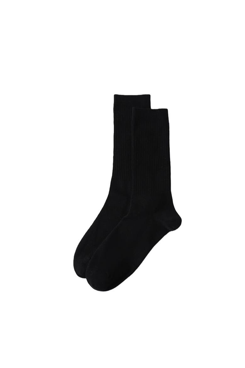 3-Pack Cotton Core Crew Socks, Alternate, color, Black