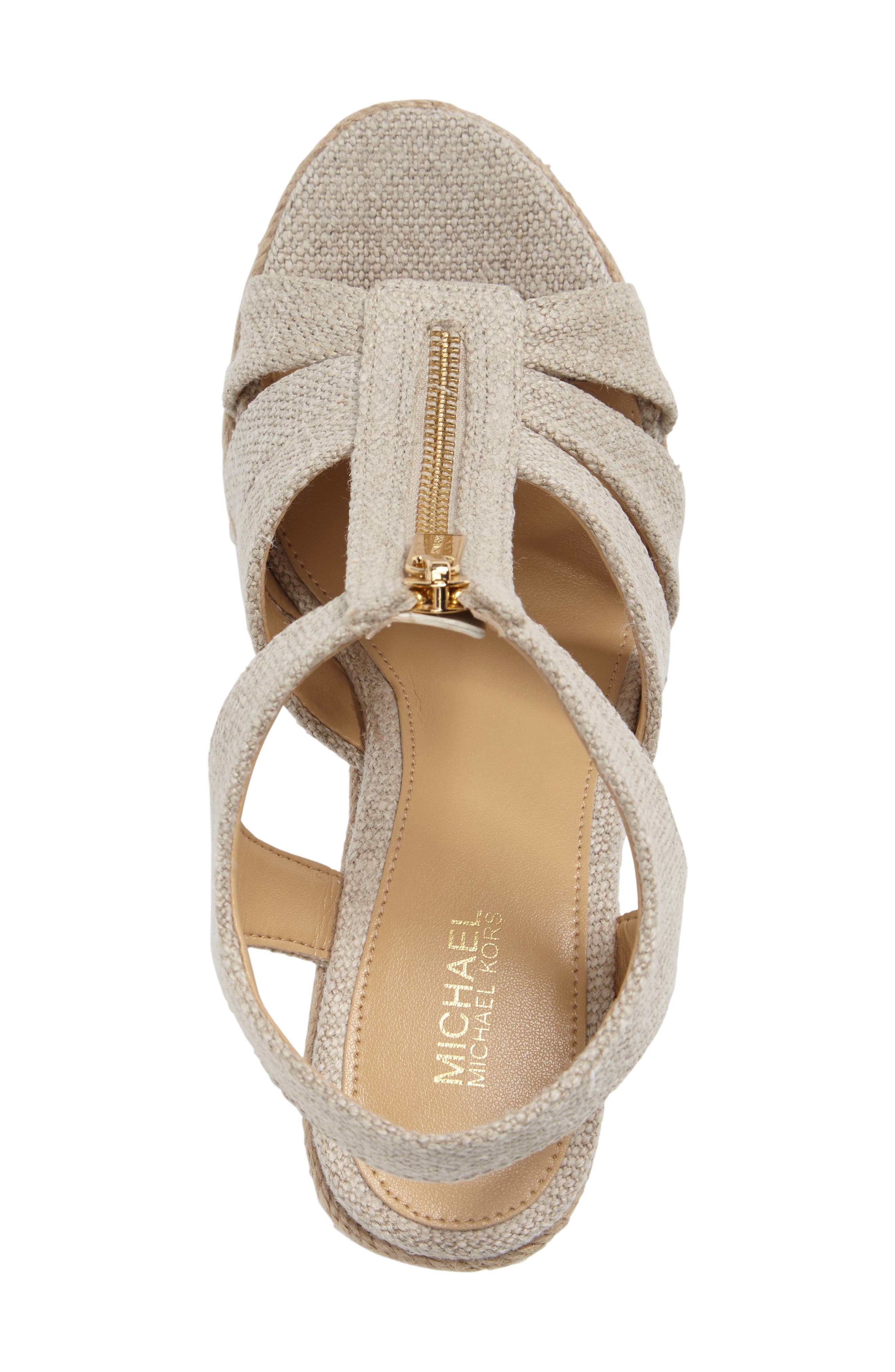 Berkley Platform Wedge, Alternate, color, NATURAL FABRIC