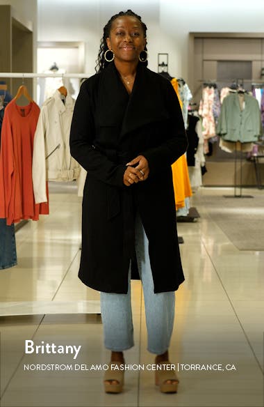 Steve Madden Wing Collar Knit Coat (Women) | Nordstromrack