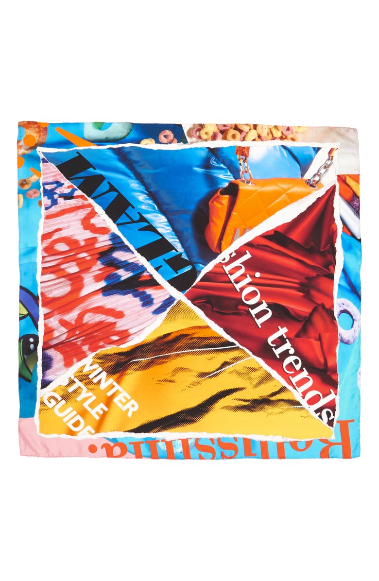 Moschino Silk Scarf, Main, color, 