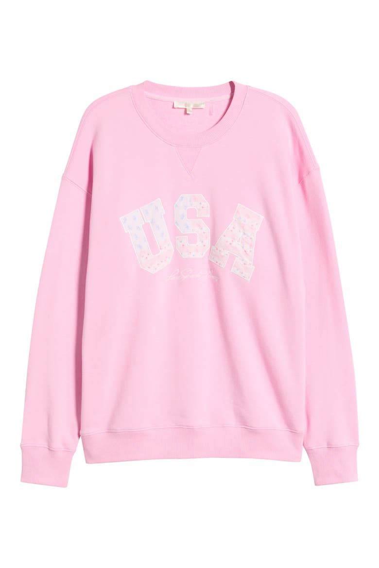 Palo Sweatshirt, Alternate, color, SUNBEAM PINK