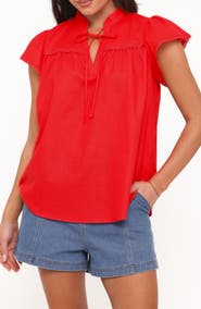 Petal & Pup Kylie Flutter Sleeve Top