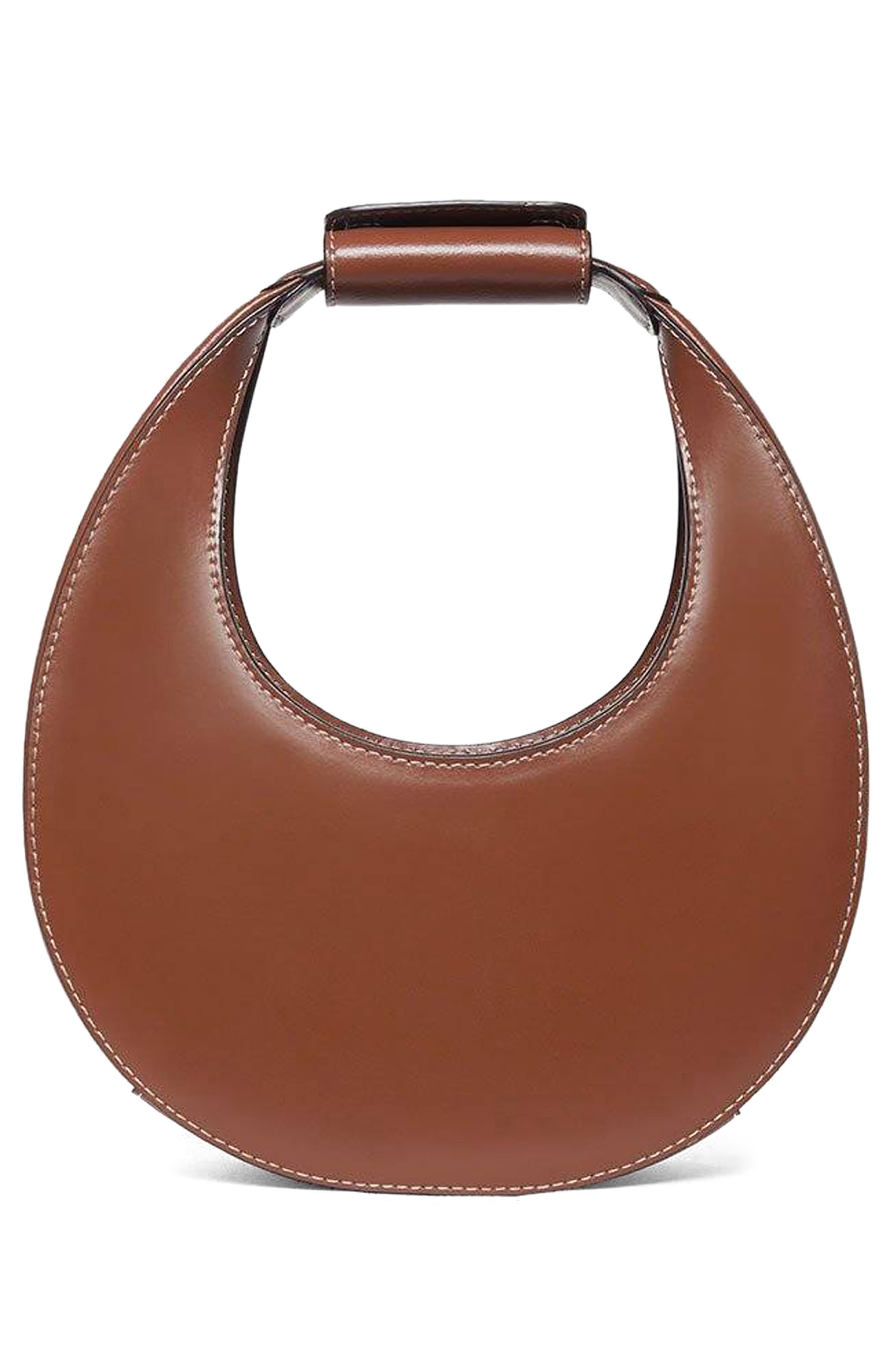 Mini Moon Leather Bag, Alternate, color, TAN