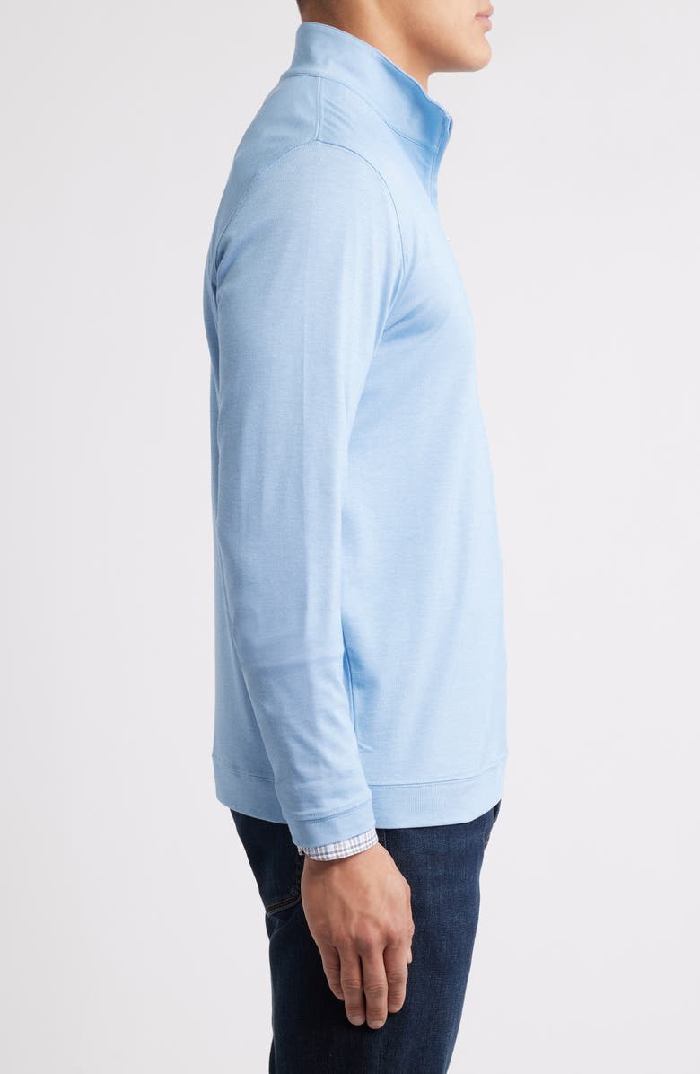 Pima Cotton & Modal Blend Piqué Quarter Zip Pullover