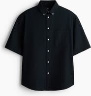 H&M Relaxed Fit Short-sleeved Oxford Shirt