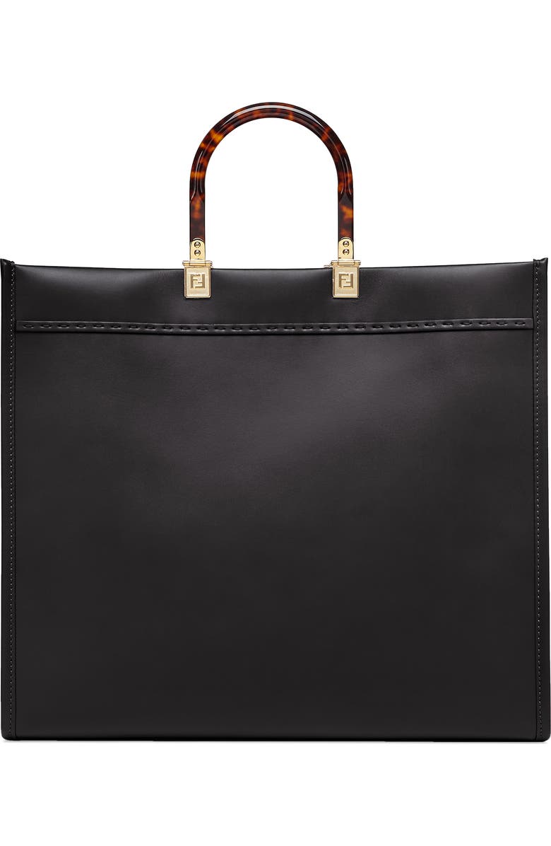 Fendi Large Sunshine Leather Shopper, Alternate, color,