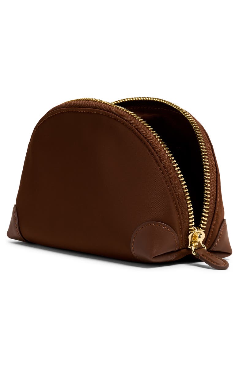 Stoney Clover Lane Mini Curved Nylon Pouch, Alternate, color, Espresso