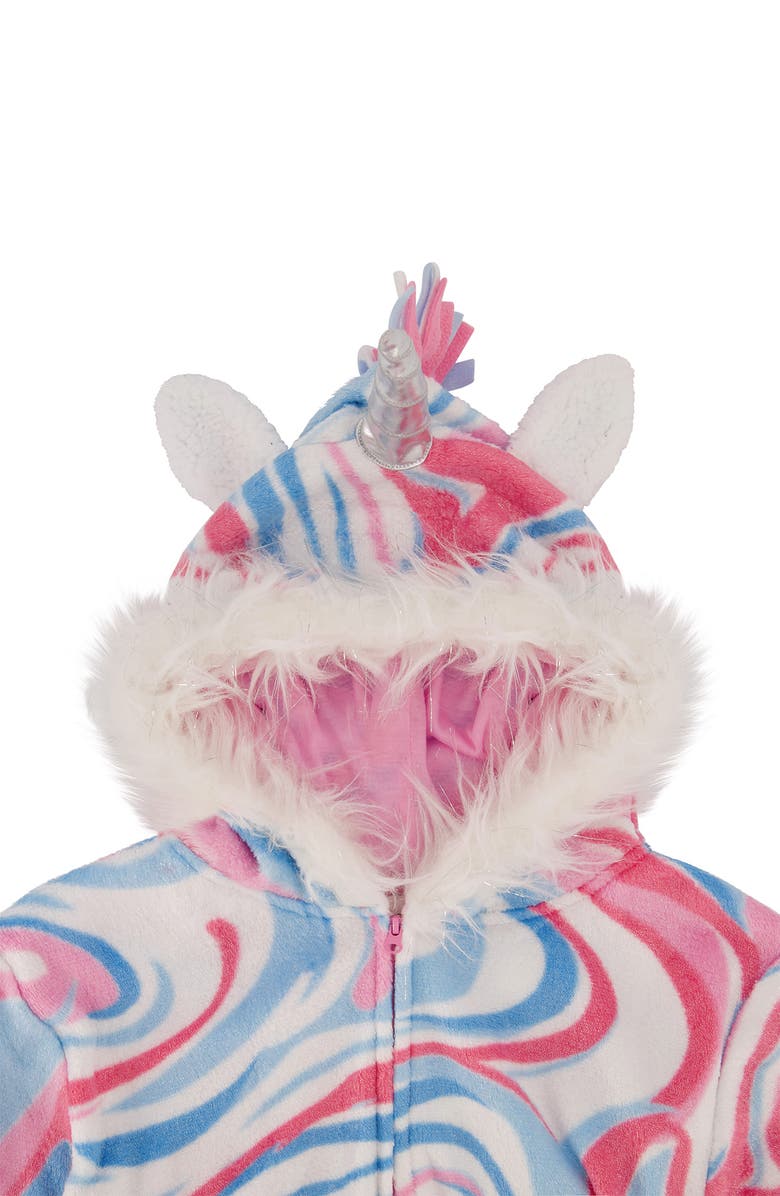 SLEEP ON IT Kids' Hooded Romper Pajamas, Alternate, color, 