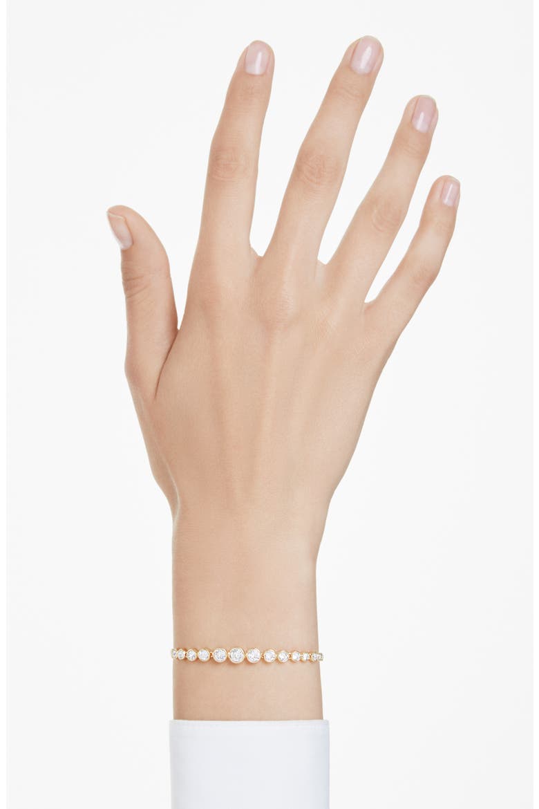 Imber Crystal Slider Bracelet, Alternate, color, CRYSTAL/ GOLD
