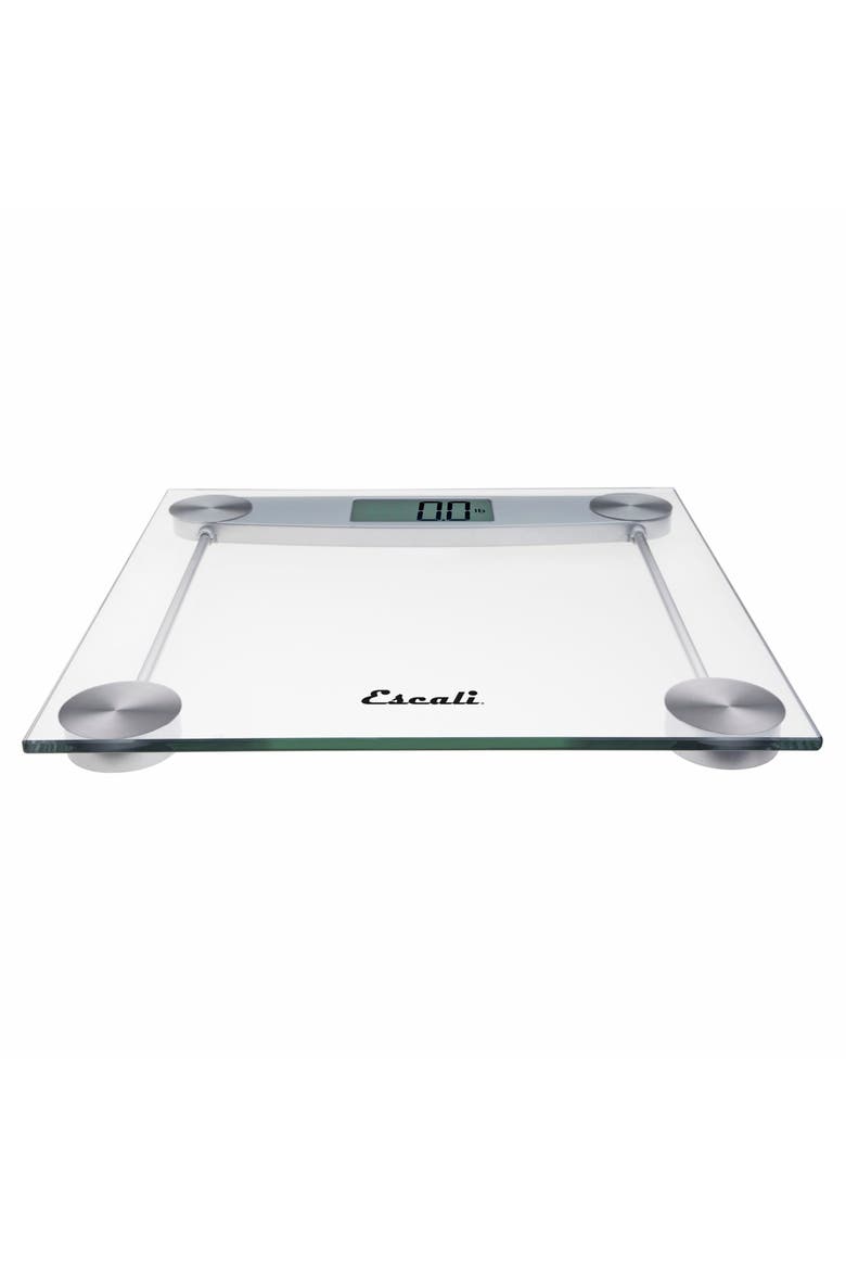 Glass & Chrome Bathroom Scale, Alternate, color, Clear
