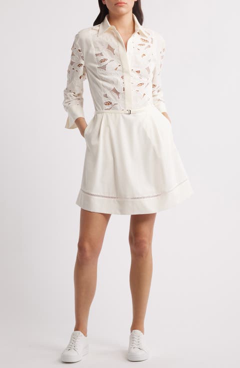ワンピース BOSS Woman Dress Lime 50540848 320 BOSS White Dresses | Nordstrom