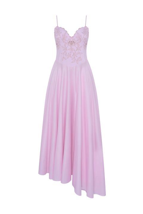 Tricoline Lotus Maxi Dress