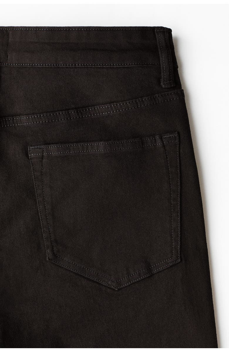 H&M Regular jeans, Alternate, color, Denim Black