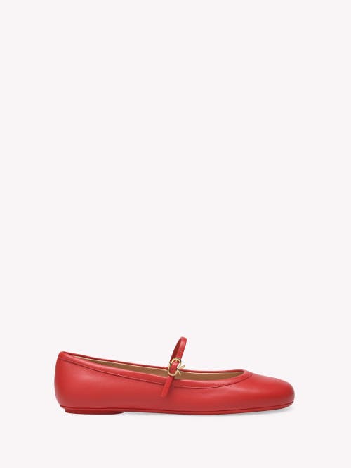 Shop Gianvito Rossi Carla Ballerina In Red Nappa
