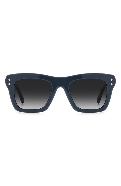 Isabel Marant 51mm Rectangular Sunglasses In Blue/dark Grey Sf