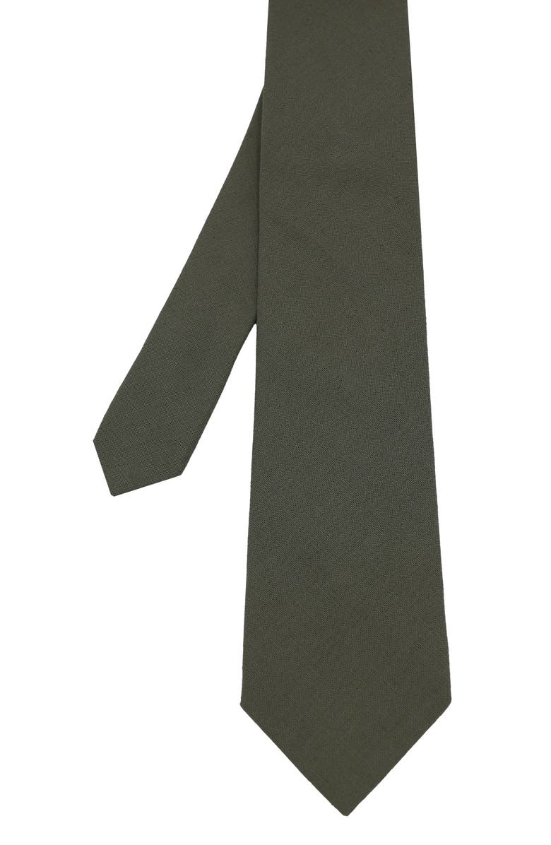 Ben Sherman Textured Tie, Alternate, color, Olive