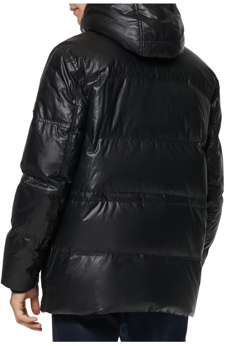 Andrew Marc Kincaid Quilted Down Coat with Faux Fur Trim, Alternate, color, 