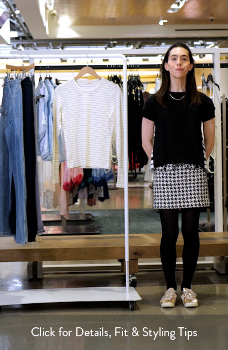 Lexi Stripe Sun-In Rib Long Sleeve T-Shirt, sales video thumbnail