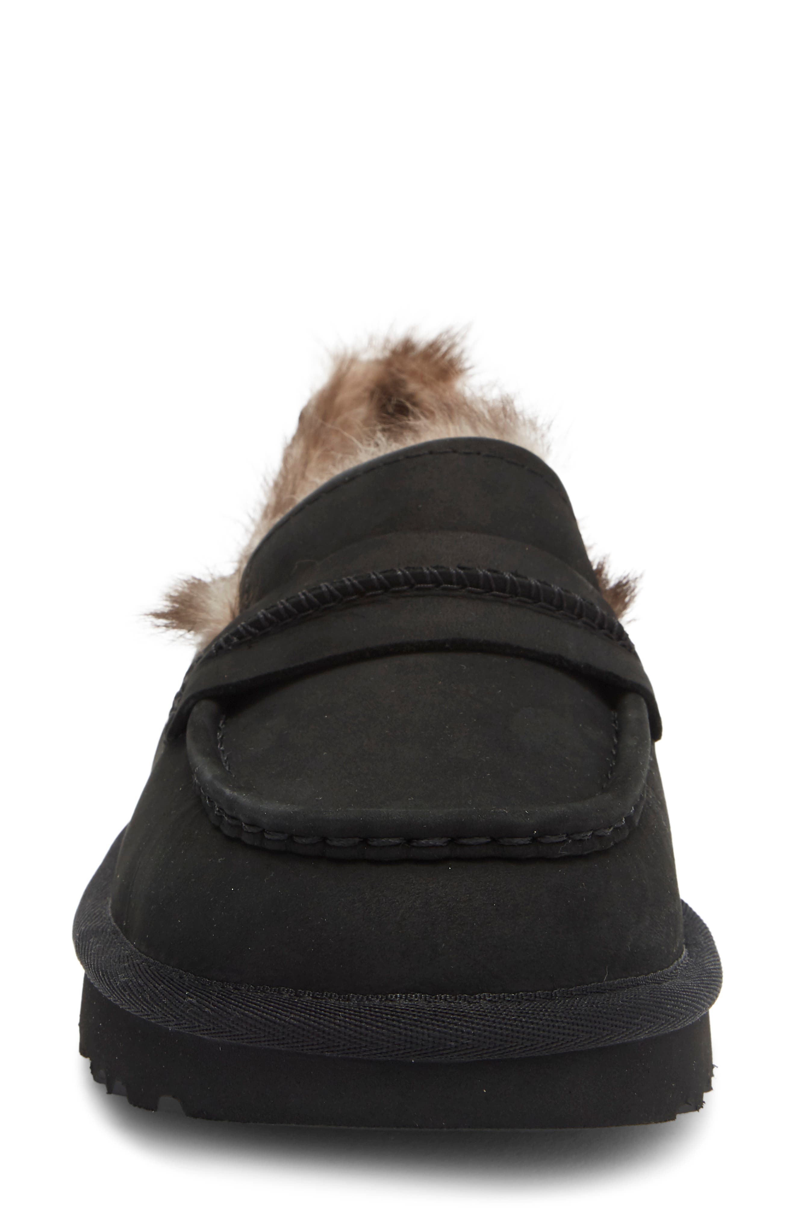 Ellis Leather Loafer, Alternate, color, BLACK
