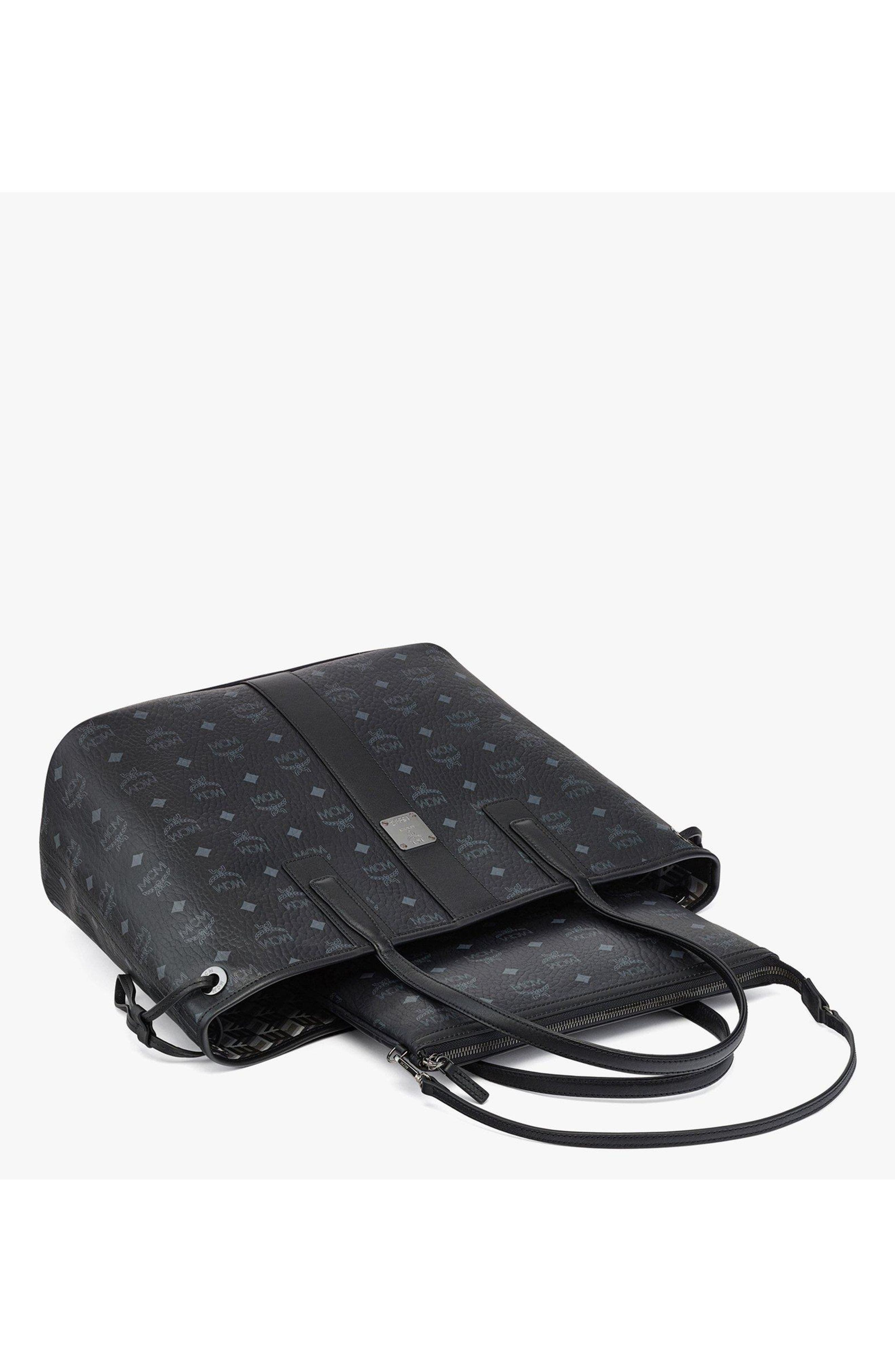 MCM Medium Liz Reversible Shopper, Alternate, color, Black