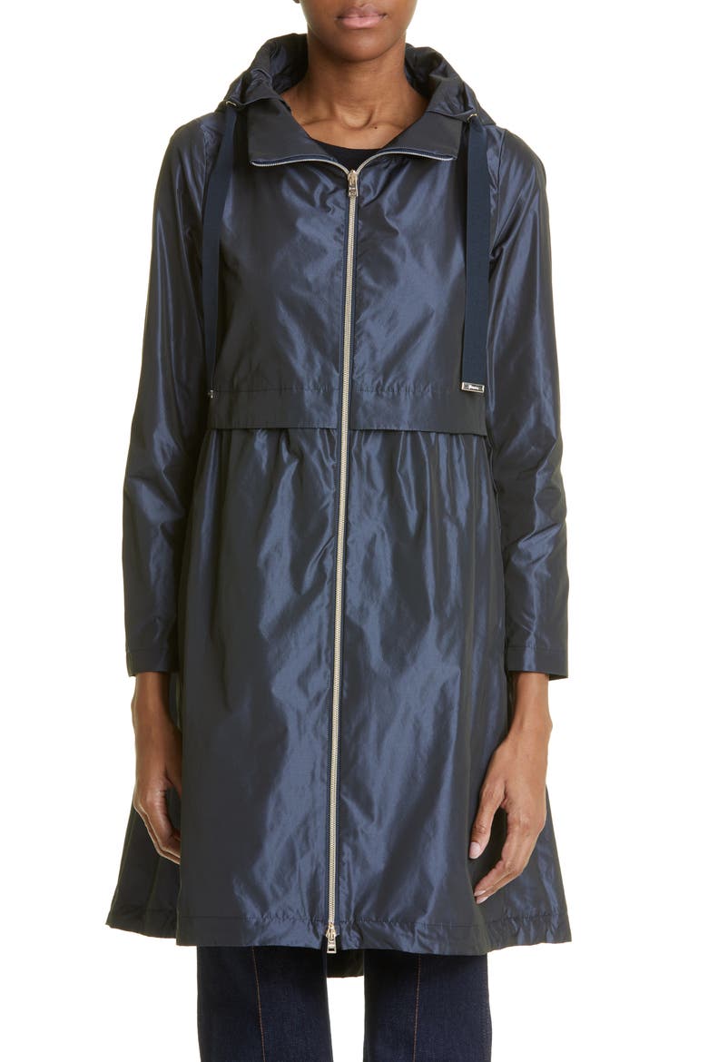 Water Repellent Hooded Taffeta Jacket, Main, color, 9202 / NAVY
