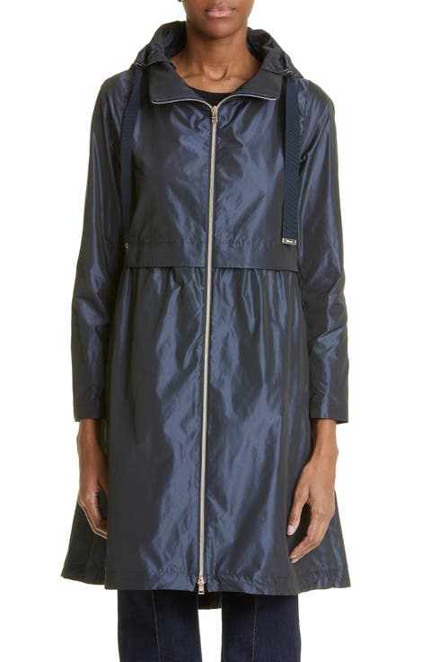 Water Repellent Hooded Taffeta Jacket