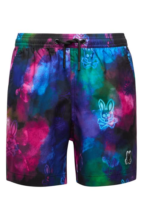 Kids' Dokos Print Swim Trunks (Big Kid)