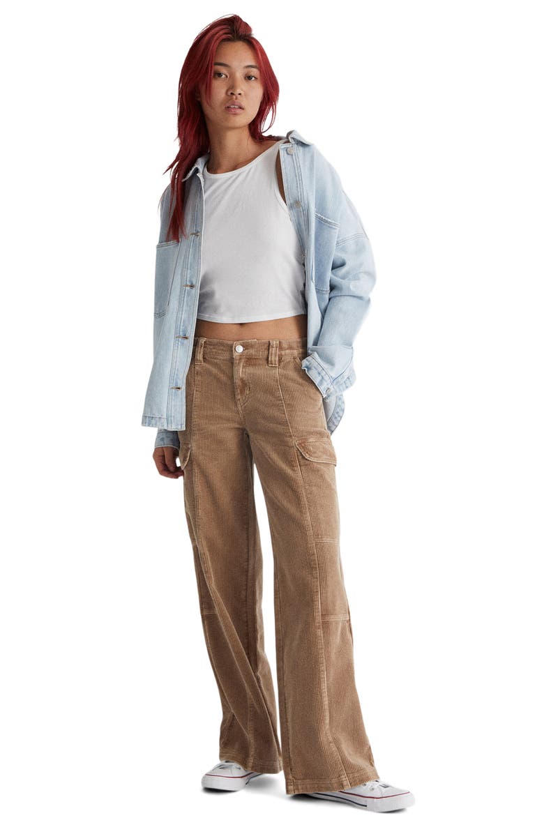 PacSun Low Rise Wide Leg Corduroy Pants, Alternate, color,