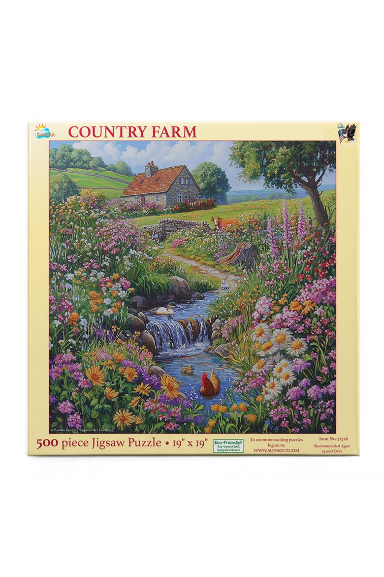 Country Farm 500 piece Jigsaw Puzzle for Adults, Alternate, color, Multicolor