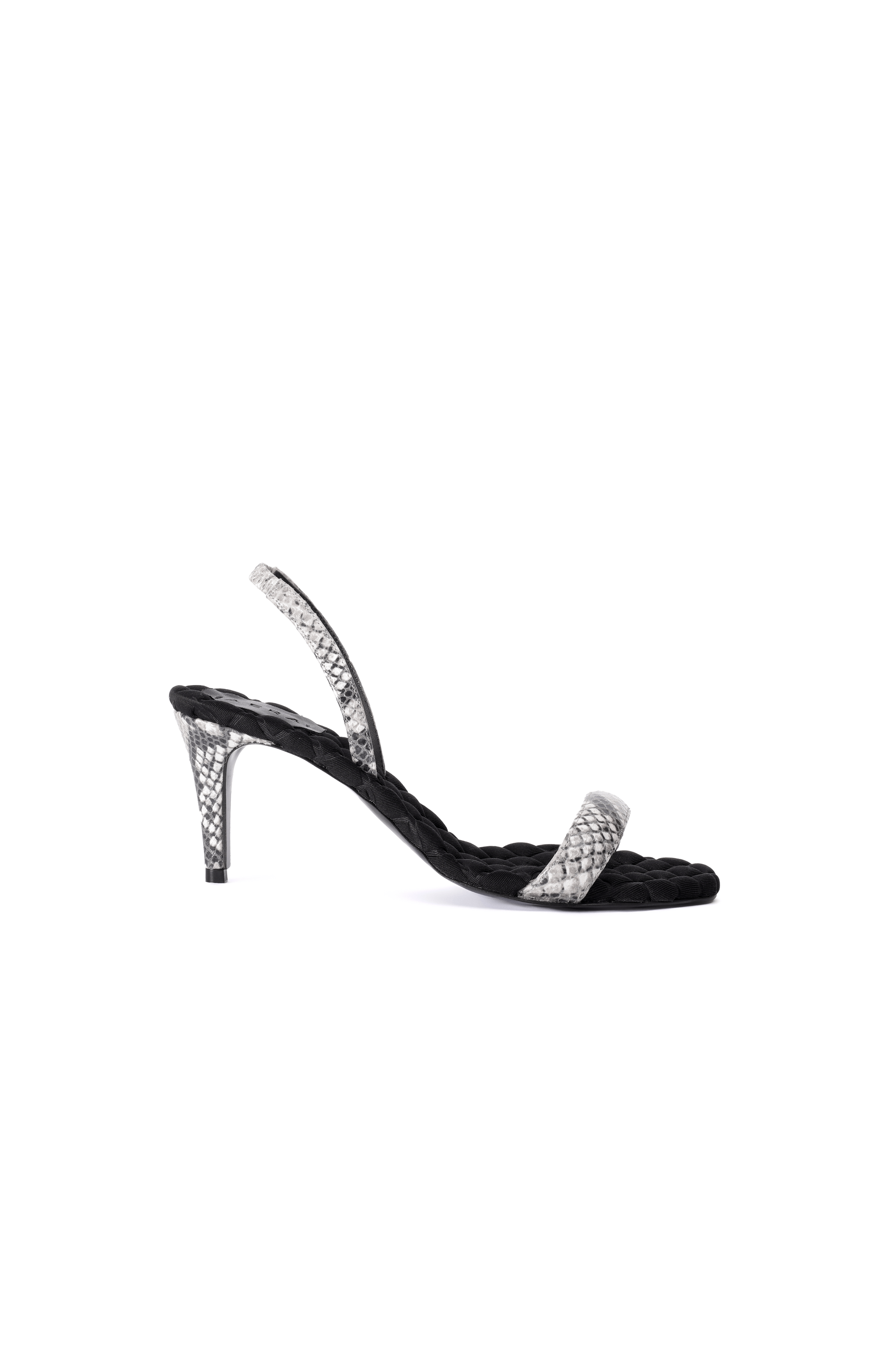 Claudia vegan slingback heel sandal, Main, color, Python