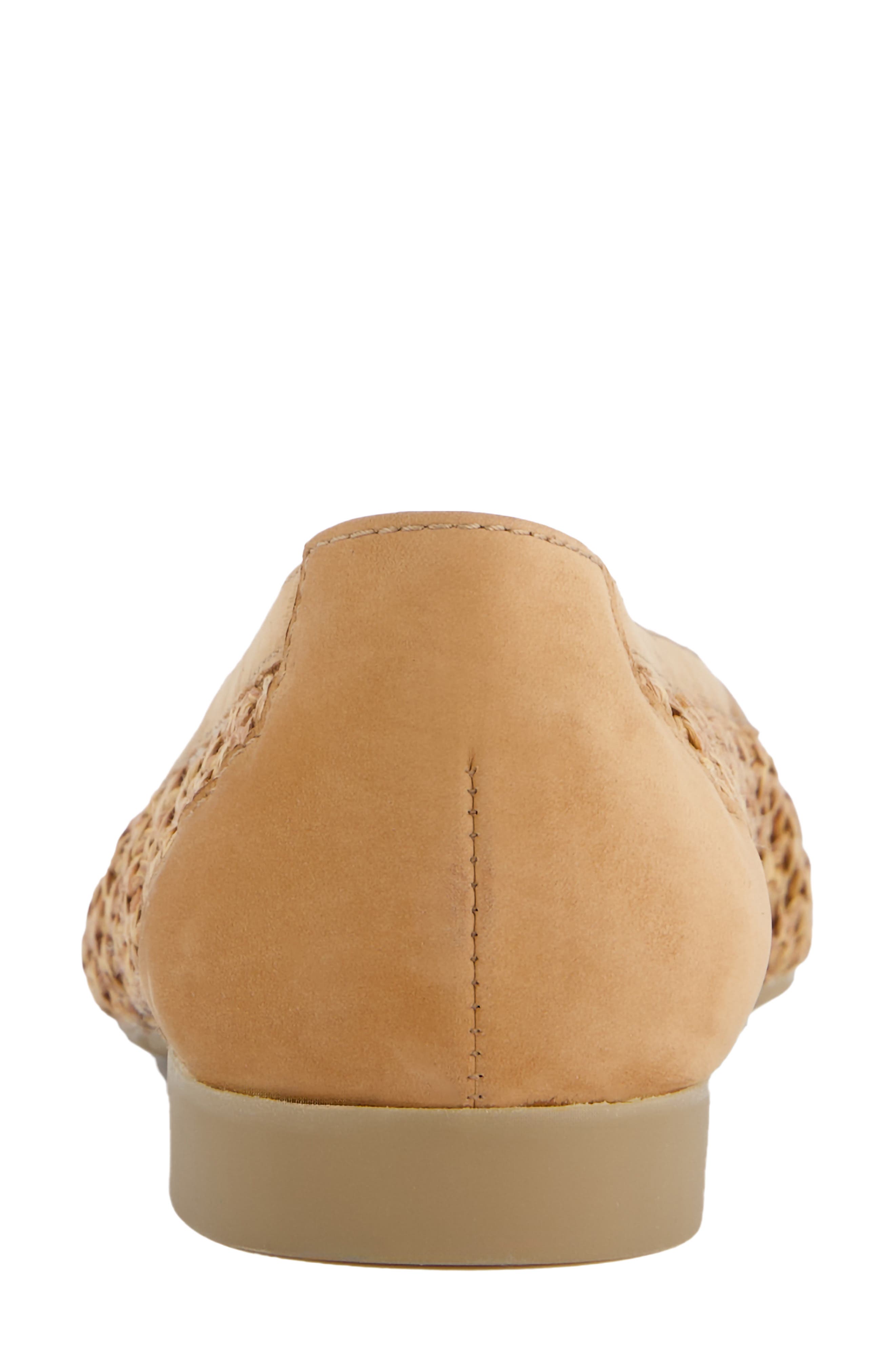 Paul Green Daisy Pointed Toe Flat, Alternate, color, Sisal Diva Combo